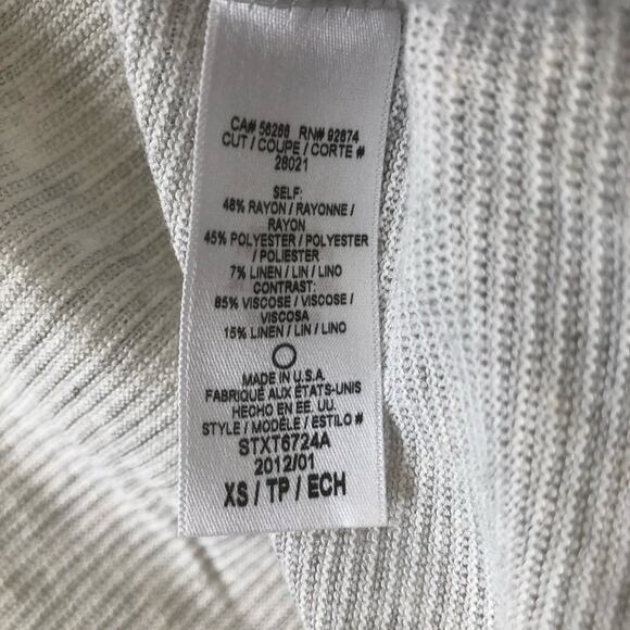 Splendid microstripe 3/4 sleeve open cardigan - Picture 7 of 7